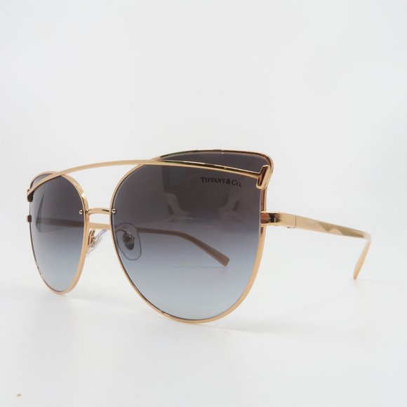 Tiffany & Co. TF3064 6105 Rubedo Gold Sunglasses - Picture 3 of 8
